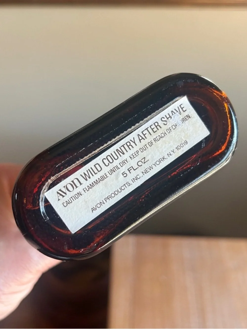 Vintage Avon Amber Horse Wild Berry Aftershave Glass Bottle Cologne
